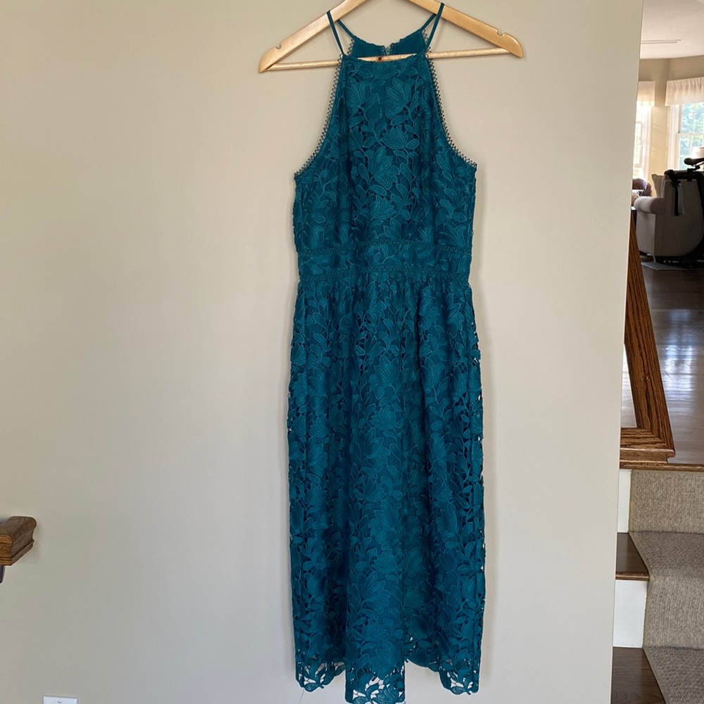 Loft Green Lace Dress